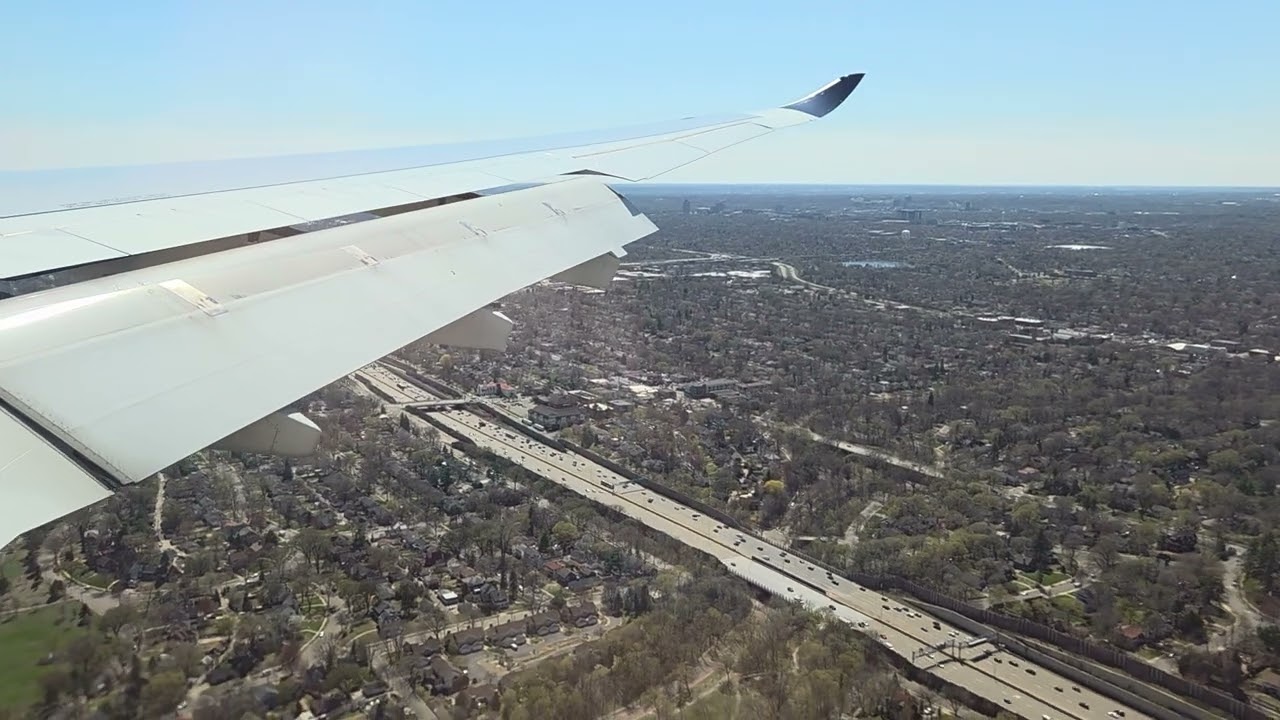LHR-MSP landing on a Delta Airbus A330-900neo.