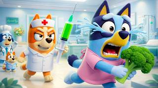 OMG! 🥦😱 Bluey Must Overcome a Huge Hospital Challenge – All Because of Skipping Veggies | Animation