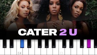 Destiny's Child - Cater 2 U (piano tutorial)