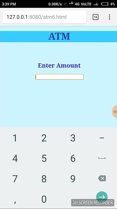 ATM System using HTML and PHP - YouTube