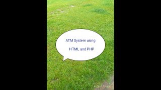 ATM System using HTML and PHP