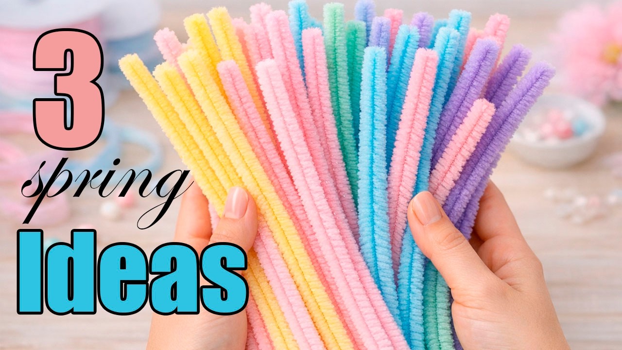3 BRILLIANT IDEAS for Making a Mother's Day Gift from Pipe Cleaner