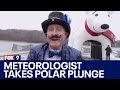 Fox 9s ian leonard takes the polar plunge in maple grove