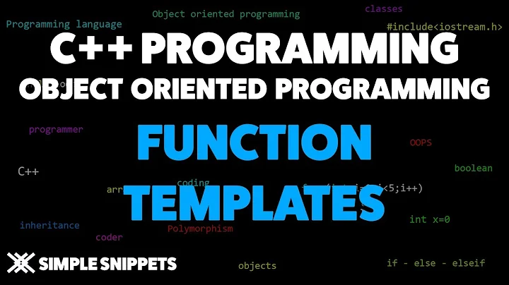 Function Templates in C++ with Program Example | C++ Programmming