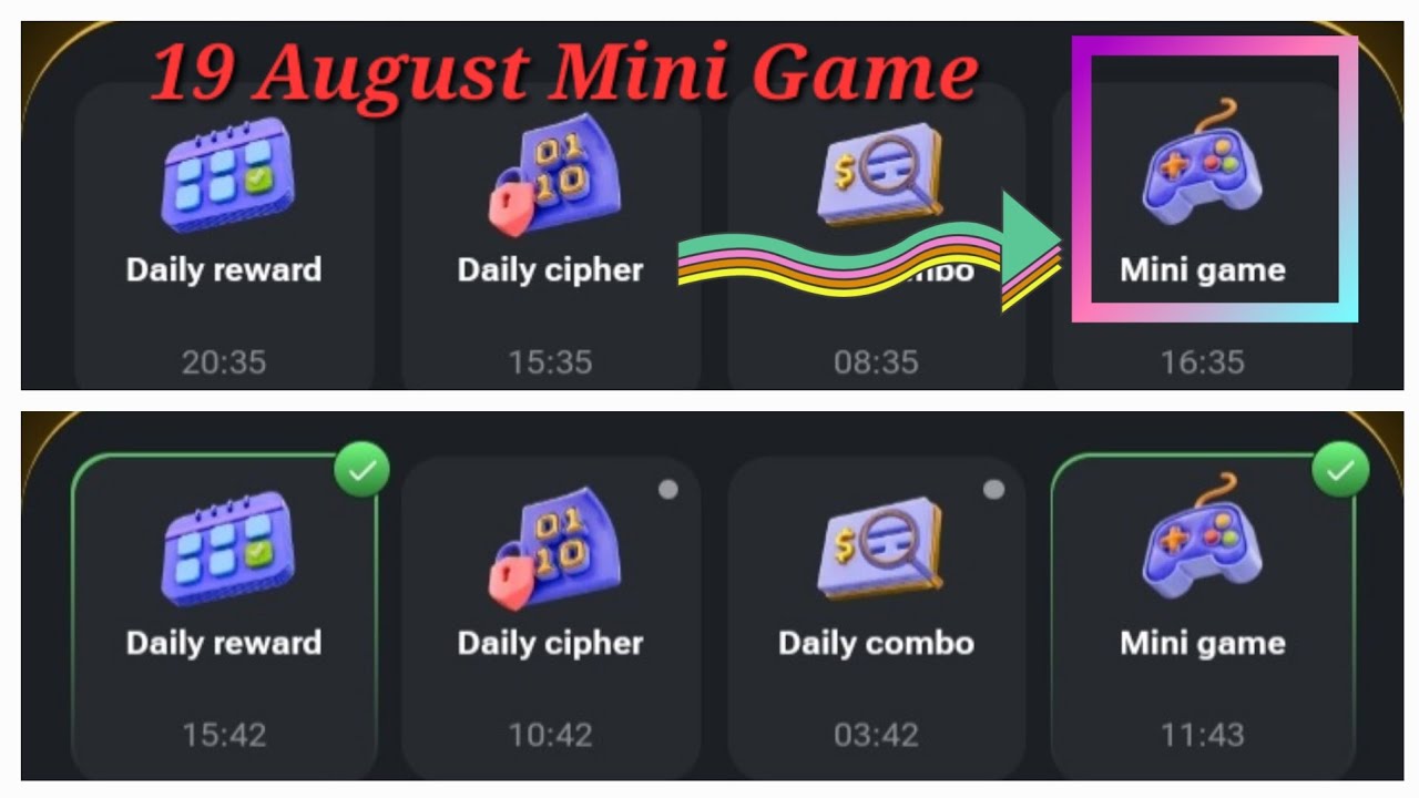 19 August Mini Game - YouTube