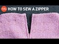 How To Sew A Zipper Step By Step Sewing Tutorial With Angela Wolf
