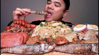 OVERLOAD FILIPINO BREAKFAST MUKBANG ASMR | SPAM TUYO HOTDOG EGG FRIED RICE