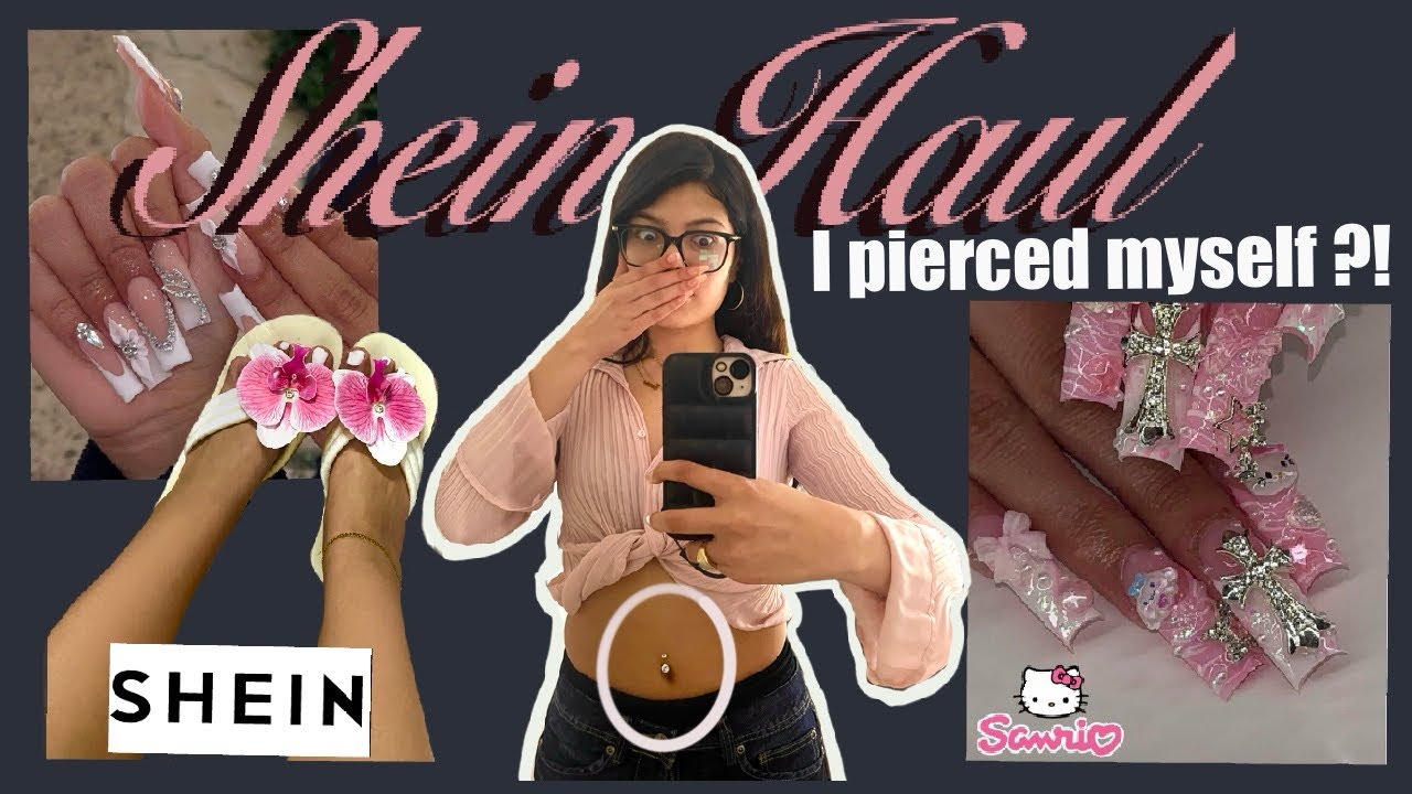 “SHEIN HAUL” | “I Pierced Myself??”🙊 ft. Gabi