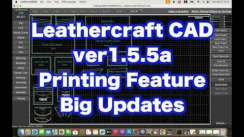 [ENGLISH] Leathercraft CAD v1.5.5a - with printing feature updates. Multi-page, tile printing, etc.