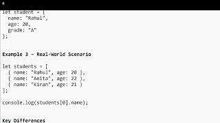 Objects vs Arrays in JavaScript - Day 20