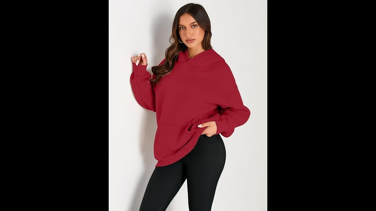 Trendy Queen Womens Oversized Hoodies Fleece Sweatshirts Long Sleeve Sweaters Pullover Fall Outfits