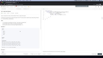 LeetCode 422. Valid Word Square