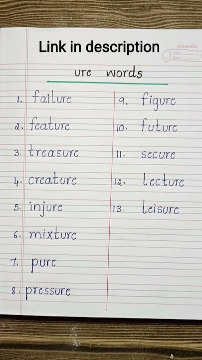 ure words