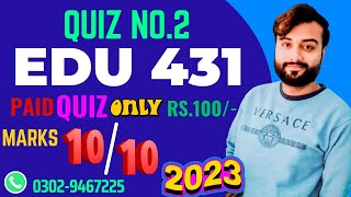 EDU431 (Test Development  Evaluation) Quiz 2 Spring 2023 Live Attempt | Knowledge of World Wealth