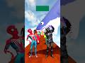 Spider-man vs Black Panther with Shark | Heaven and Hell Run Challenge! 😜 #spiderman #funny