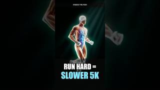Why Running Hard Every Day Won't Make Your 5K Faster (Real Science) 🫀 🏃#shorts #running #5k