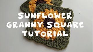 Granny Square Sunflower Tutorial