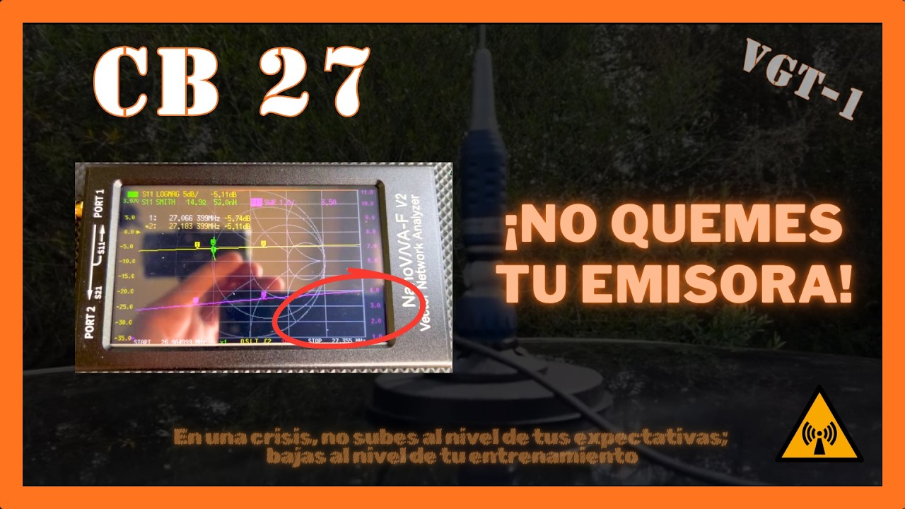 NanoVNA-F V2 para antenas y comunicaciones de emergencia