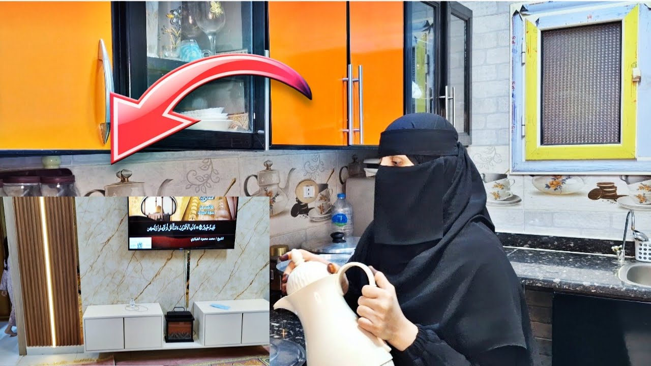 فطور رابع يوم رمضان بوجود جدي | ووصل الدولاب الجديد غيرشكل الصاله