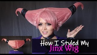 jinx pink wig