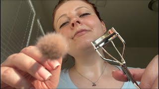 ASMR Doing Your Fall Makeup!🍂 (Actual Camera Touching) 