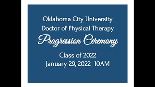 DPT Class of 2022 Progression Ceremony