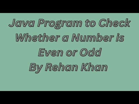 Java Program to Check Even or Odd | Beginner Friendly #evenodd #numbers #javatutorial #programming
