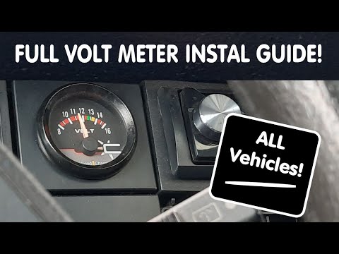 VoltMeter installation How To! FULL GUIDE