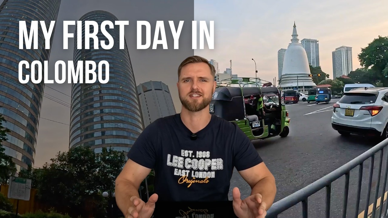 A Day in Colombo, Sri Lanka 🇱🇰 | Train Ride, Busy Streets, Food & Bus Journey