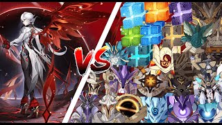 Lv. 90 Arlecchino C0R1 vs ALL World Boss Showcase