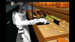 Unitree G1 Uses Bakery Tongs | Robotics Simulation