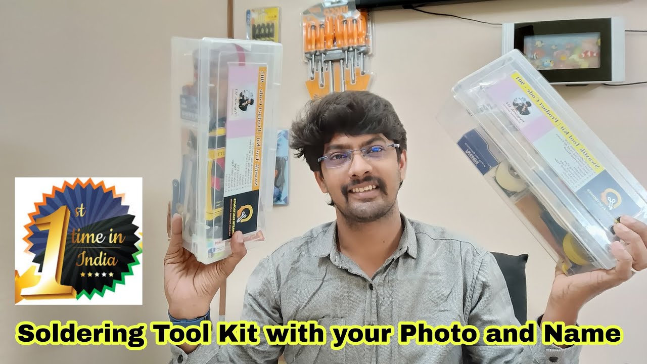 Swastik Soldering Tool Kit with Your Photo and Name soldering 