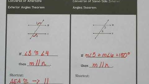 Proving lines parallel VIDEO of NOTES