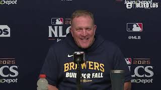 Dodgers Postseason: Pat Murphy on Brewers Being Eliminated by Dodgers in NLCS
