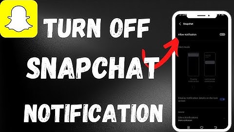 How To Disable Notifications On Snapchat (2023) | How To Turn Off Snapchat Notifications In Hindi !