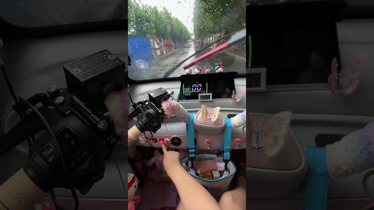 Rainy Day Ride ☔ | Inside the Electric Tricycle Cabin