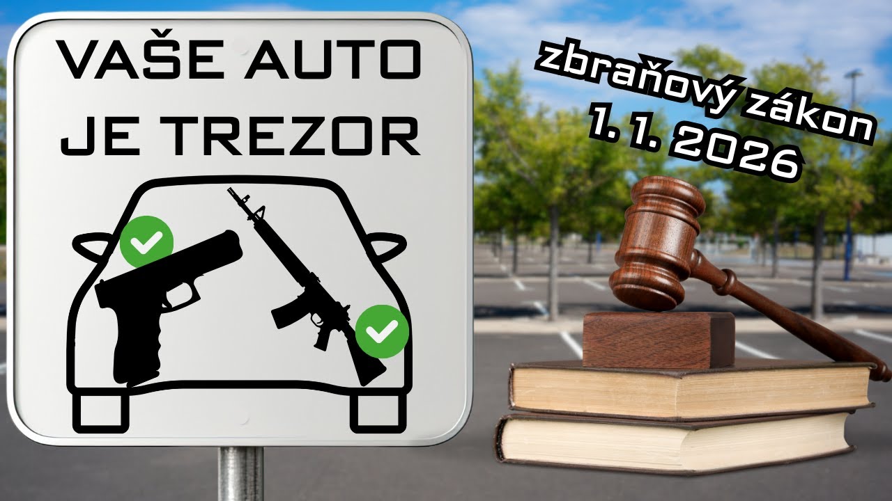 Zbraně v autě? Konec Zbrojního průkazu a Nový zbraňový zákon od ledna 2026