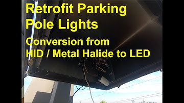 Retrofit Parking Lot Lights (shoebox) from HID / metal halide to LED - convert HID to LED