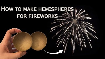 How To Make Paper Hemispheres For Fireworks