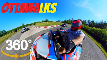 360° Go-Karting at the Circuit Quyon in Quebec near Ottawa - Father