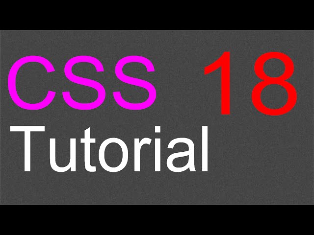 CSS Layout Tutorial - 18 - The Fixed Layout Part 3