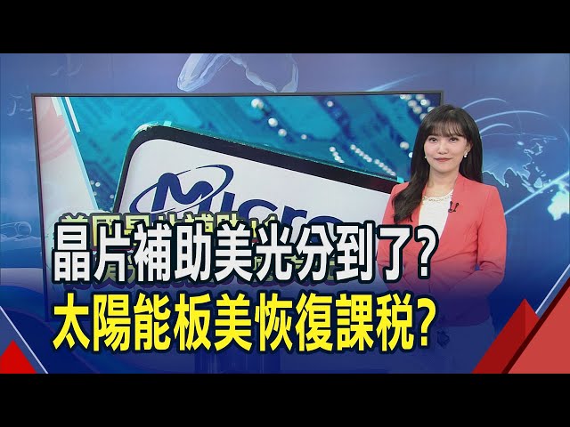 美國晶片補助再+1 傳美光將獲得61億美元!科技業寒風續吹 Google拚AI宣布裁員｜推播