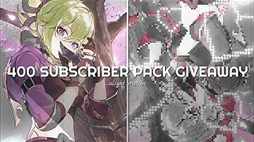 400 special giveaway + QR codes (shakes, coloring and pj file) |Alight Motion|