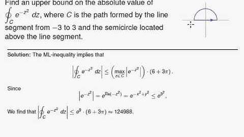 Complex Integrals, Part 5: Bounding the modulus with the ML-inequality