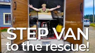STEP VAN TO THE RESCUE Van-life vs boat-life Cooking Foraging Freediving