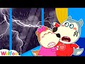 Storm Storm Go Away! Wolfoo Learns To Be Brave | Wolfoo Family Kids Cartoon
