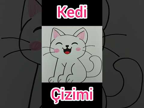 Sevimli Kedi Resmi Çizimi, Sevimli Kedi Nasıl Çizilir #cutecat #drawing #howtodraw #cutedrawing #art