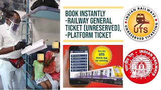 Book Railway General Ticket and platform ticket on mobile with UTS screenshot 5