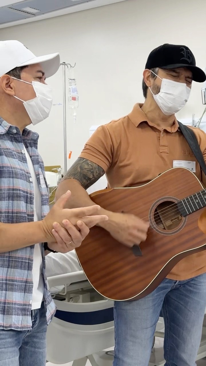 Música e esperança no @hsvpjundiai com a Canção do Bem. Gratidão a todos! ?? ? @victorpatrulha