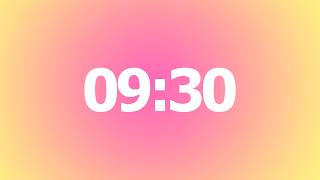 9 Minute 30 Second Timer 🌷 No Music | 9 Minute 30 Second Aesthetic Countdown Timer | 9m30s Timer